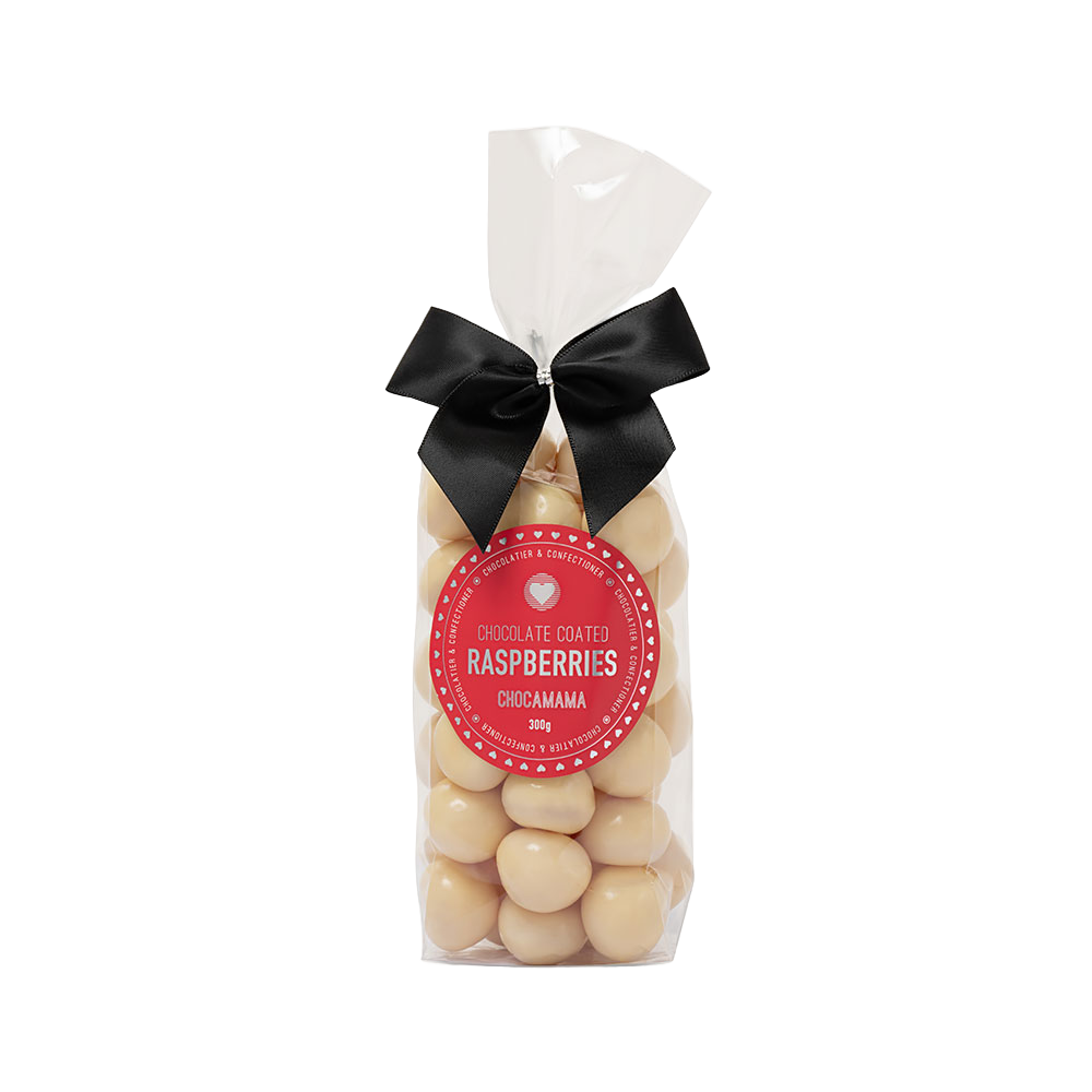 White Chocolate Raspberries 300g