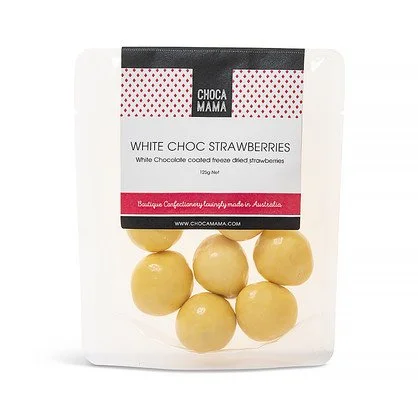White Freeze Dried Strawberries 125g