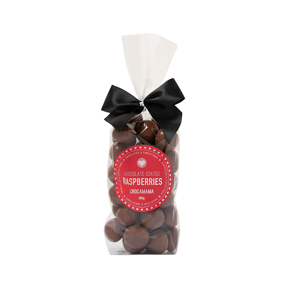 Milk Chocolate Raspberries 300g