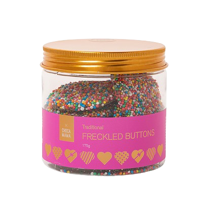 Freckled Button Tub 175g pink label
