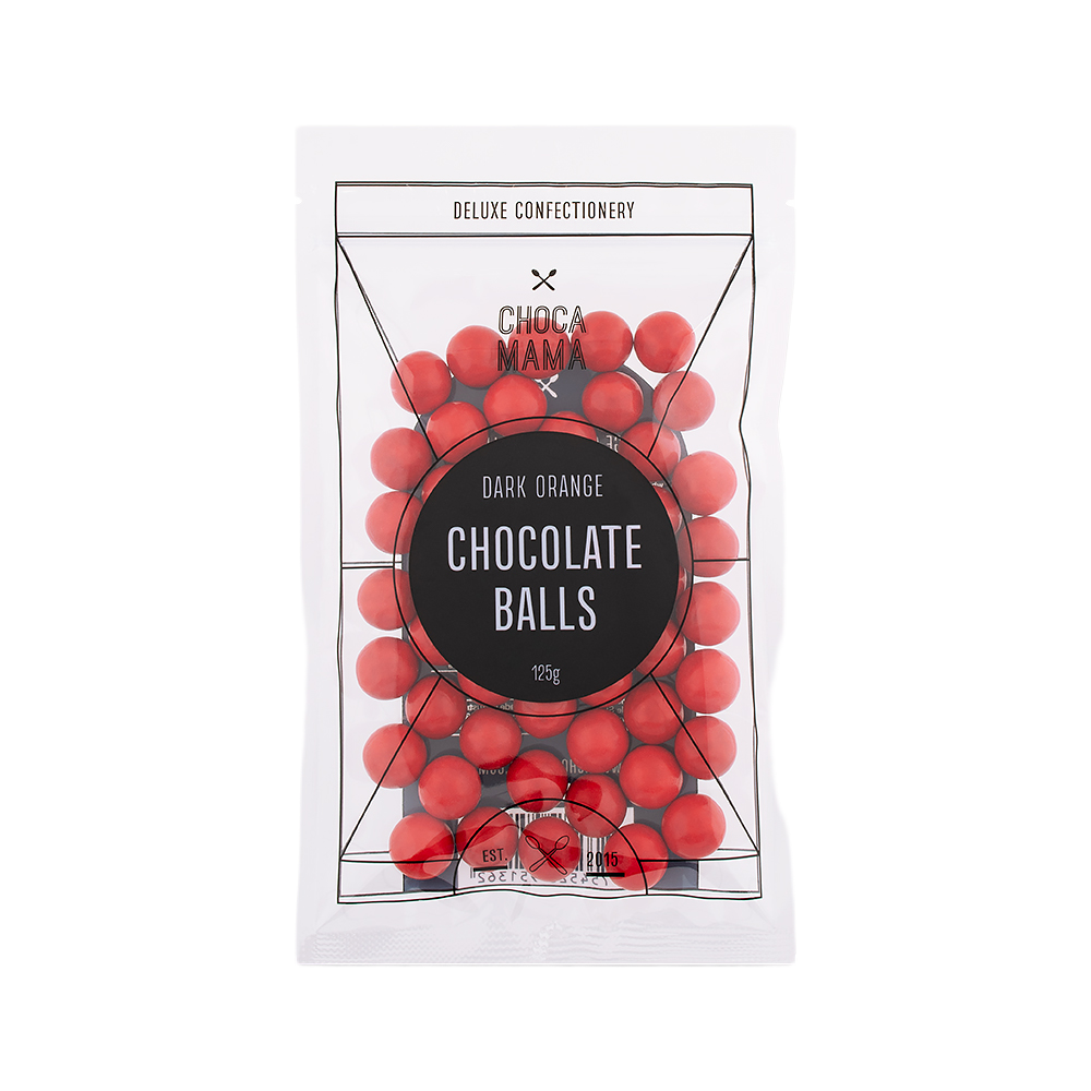 Dark Orange Chocolate Balls 125g