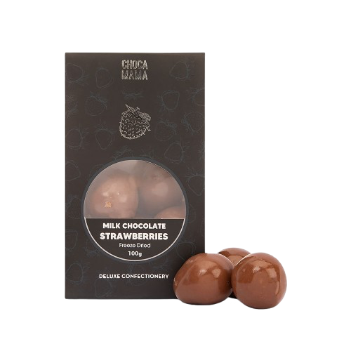 Milk Chocolate Freeze Dried Strawberries 100g