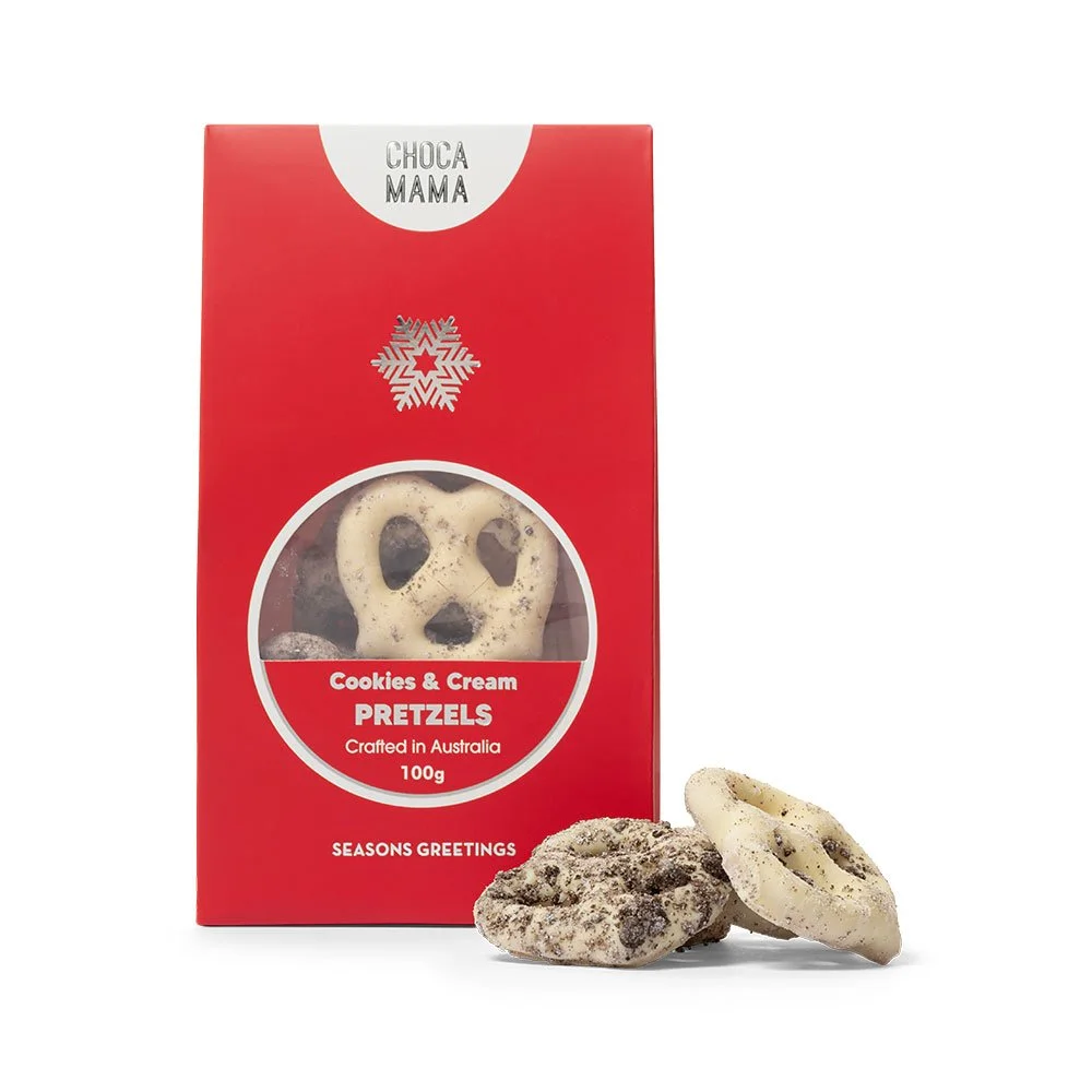 White Chocolate Cookies & Cream Pretzels 100g