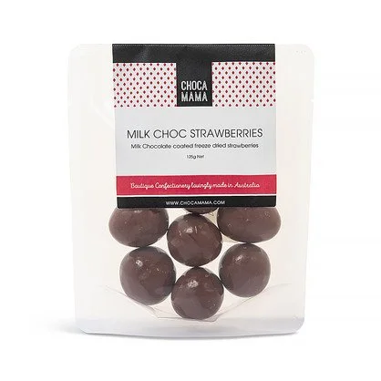 Milk Freeze Dried Strawberries 125g