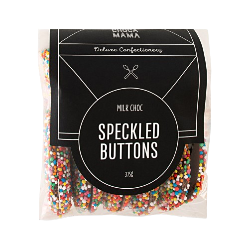 Milk Choc Speckled Buttons 375g