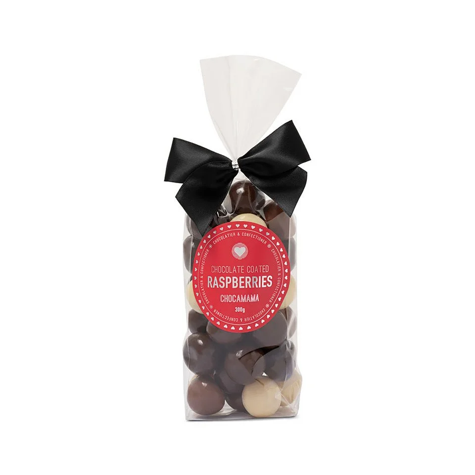 Mixed Chocolate Raspberries 300g
