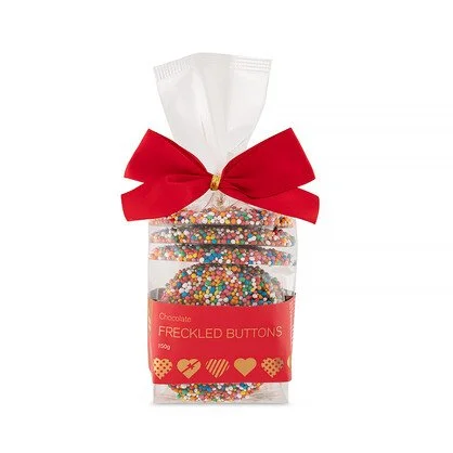 Chocolate Freckled Button 150g Red Ribbon