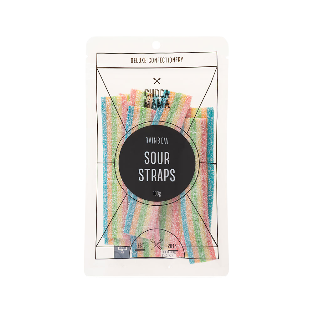 Rainbow Sour Straps 100g