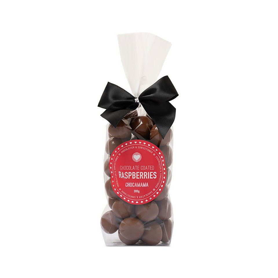 Milk Chocolate Raspberries 300g