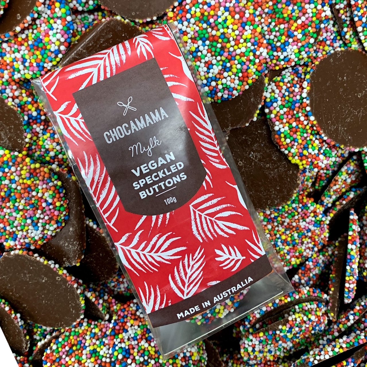 Vegan Milk Speckled Buttons 100g