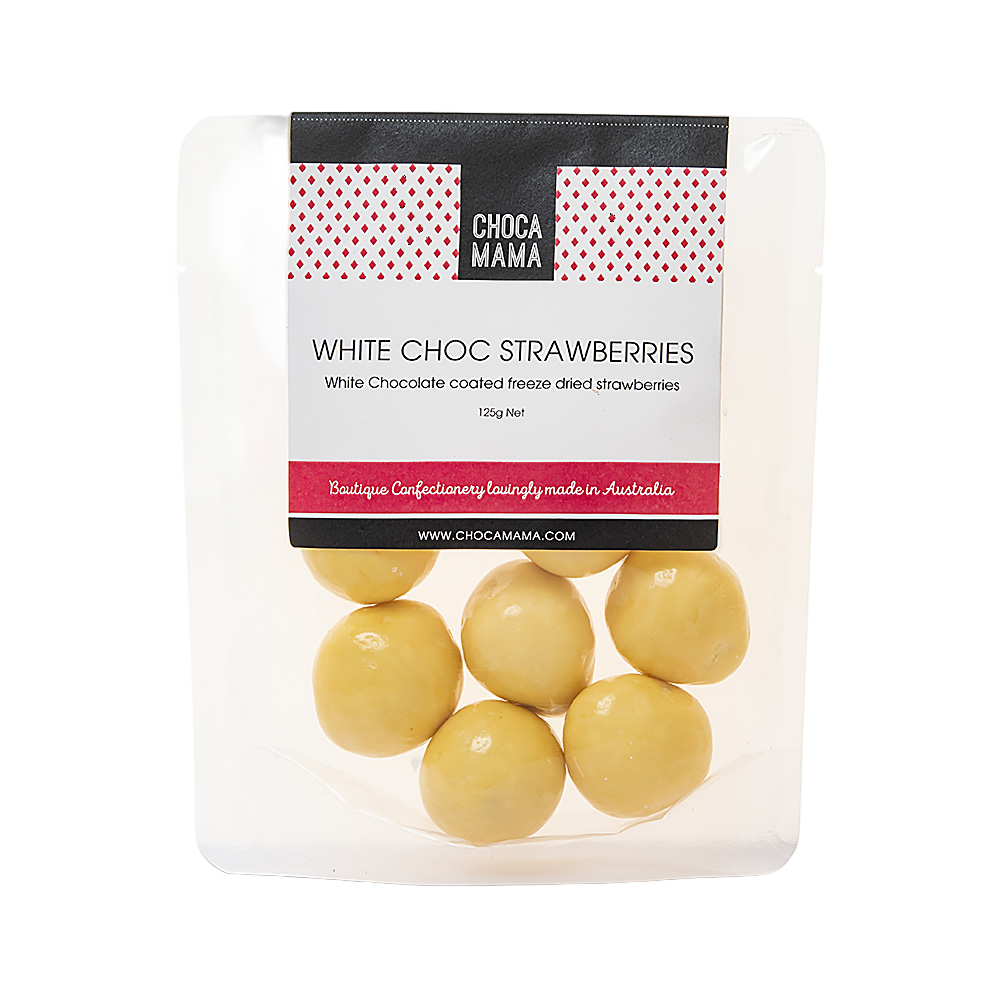 White Freeze Dried Strawberries 125g