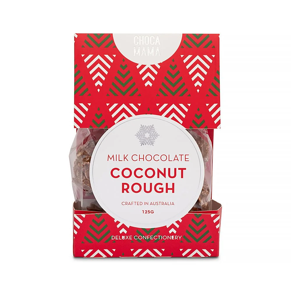 Christmas Milk Chocolate Coconut Rough 125g