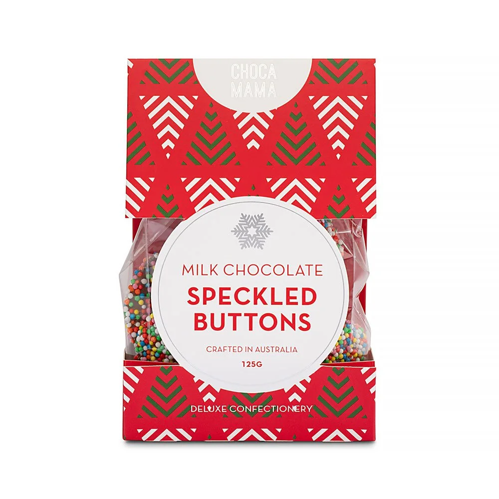 Christmas Milk Chocolate Speckled Buttons 125g