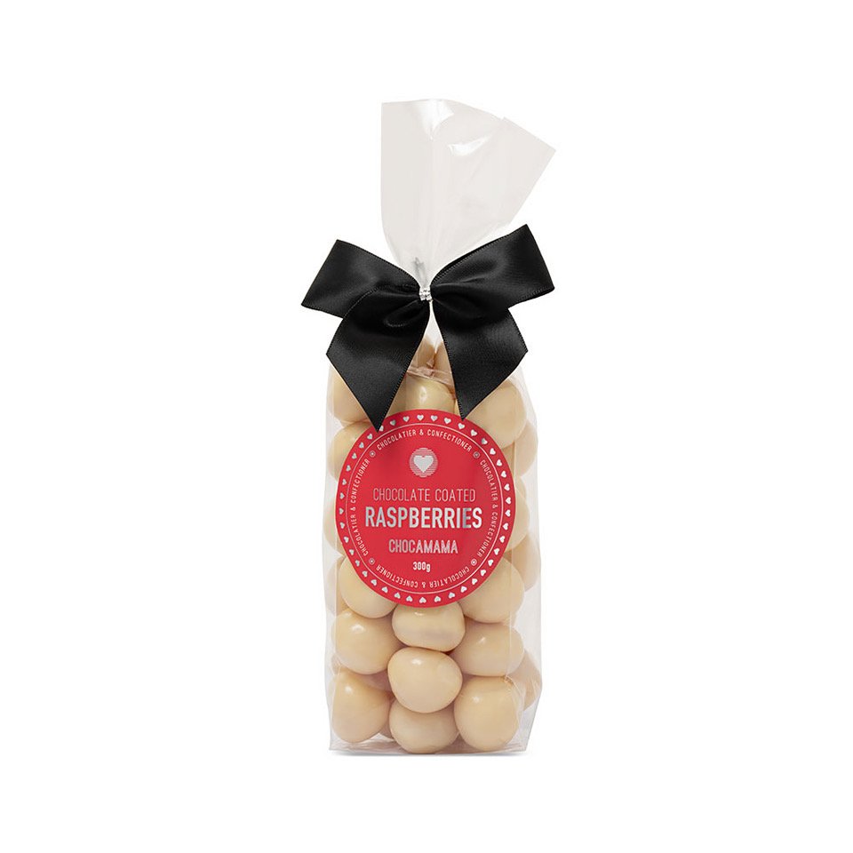 White Chocolate Raspberries 300g
