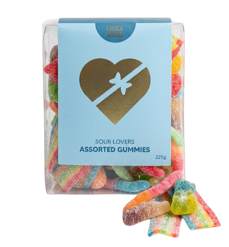 Sour Lovers Assorted Gummis 225g Gift Tray