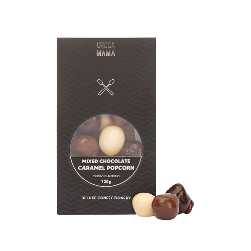 Mixed Chocolate Caramel Popcorn 125g
