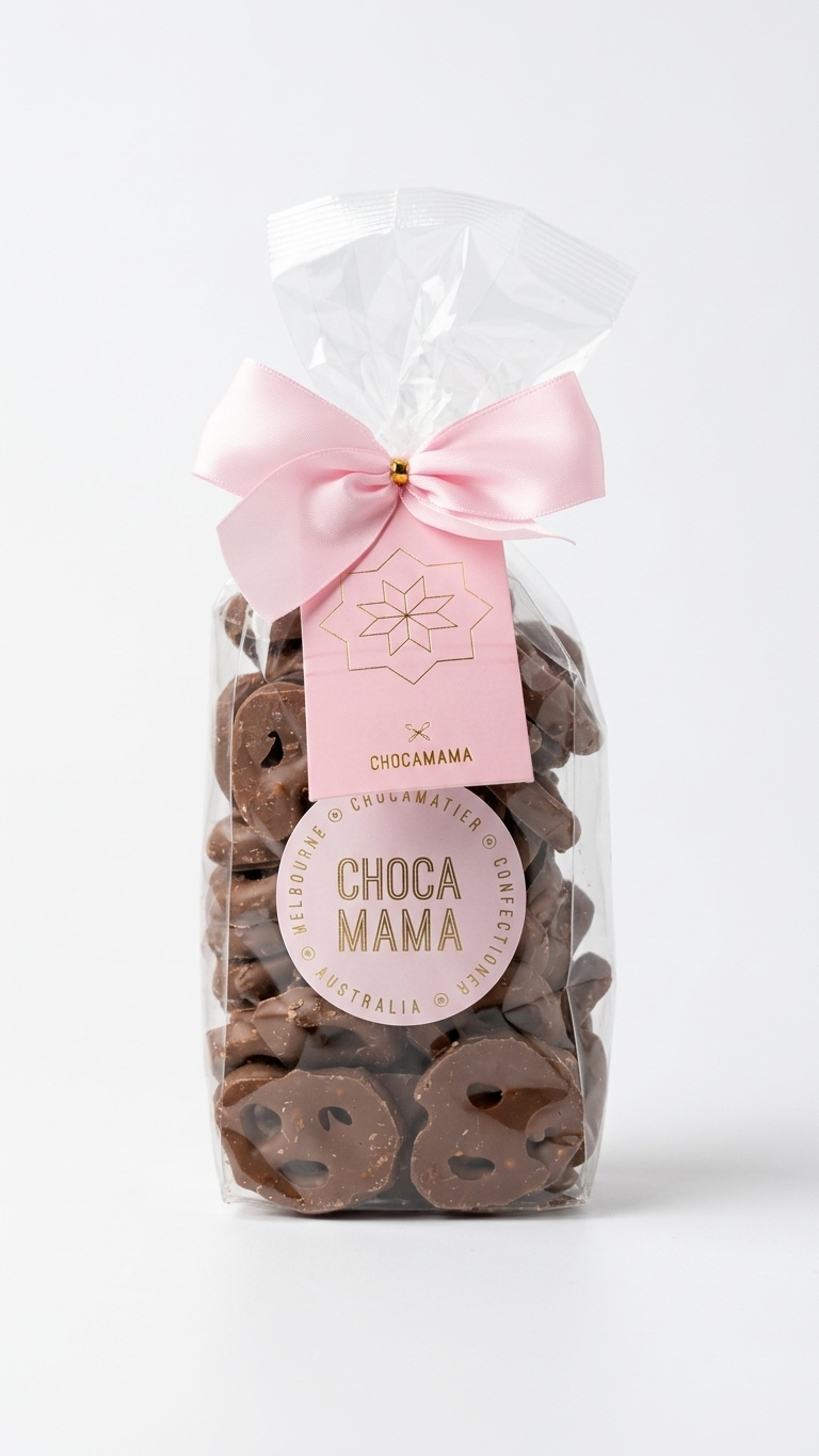 Milk Choc Pretzels 225g Pink Ribbon