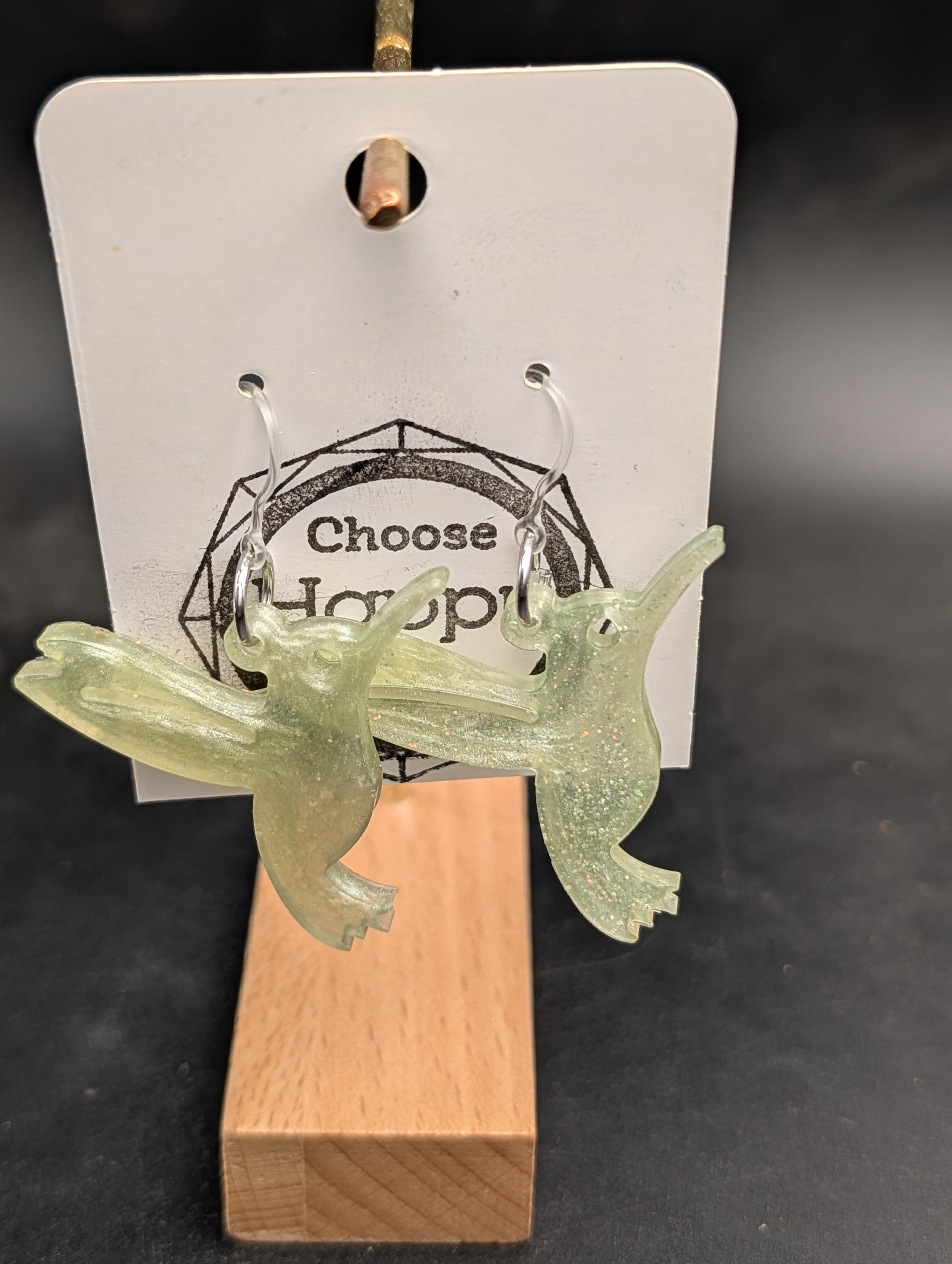 Light Green Hummingbird Dangles