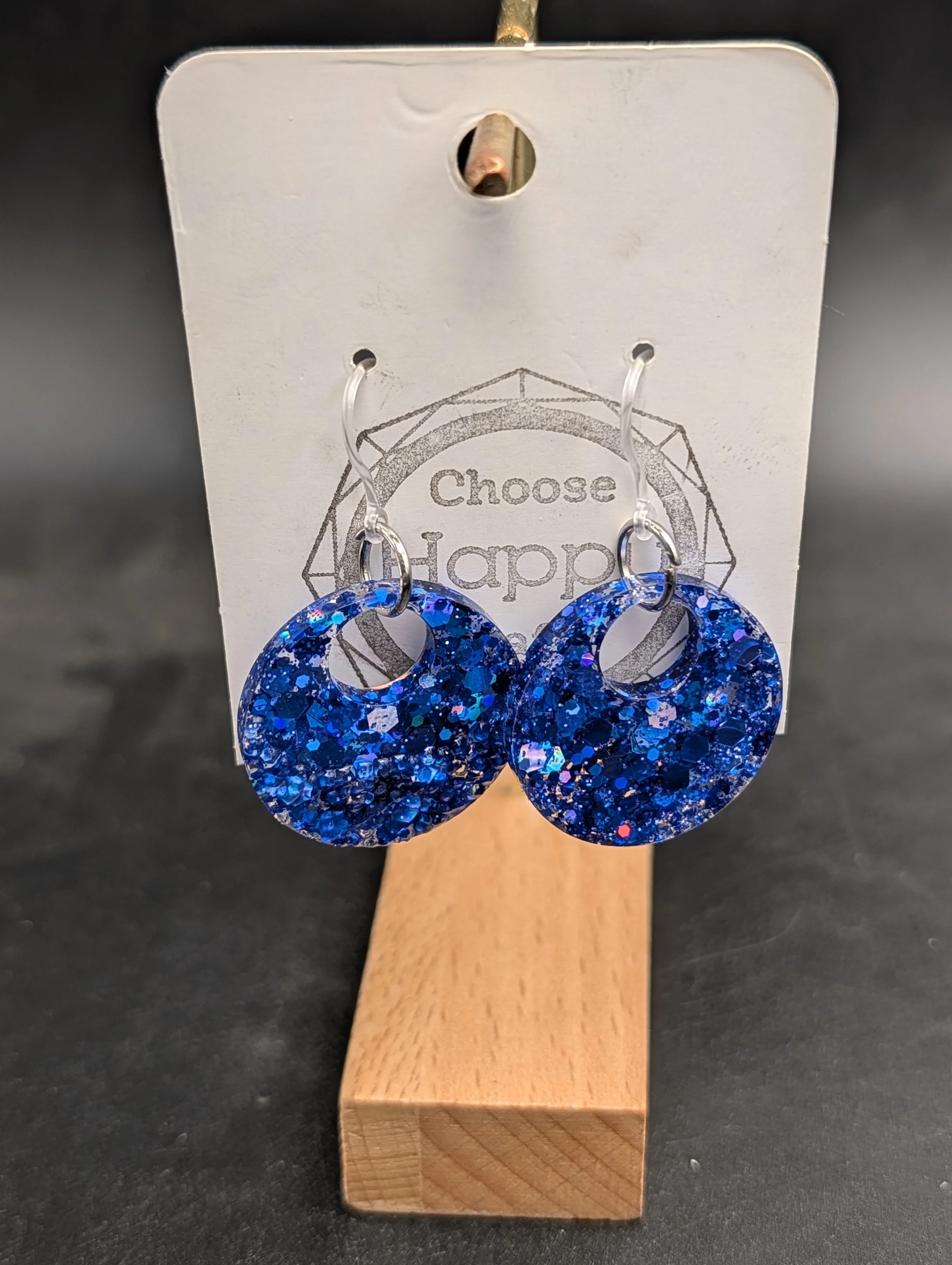 Blue Shade Sparkle Dangles