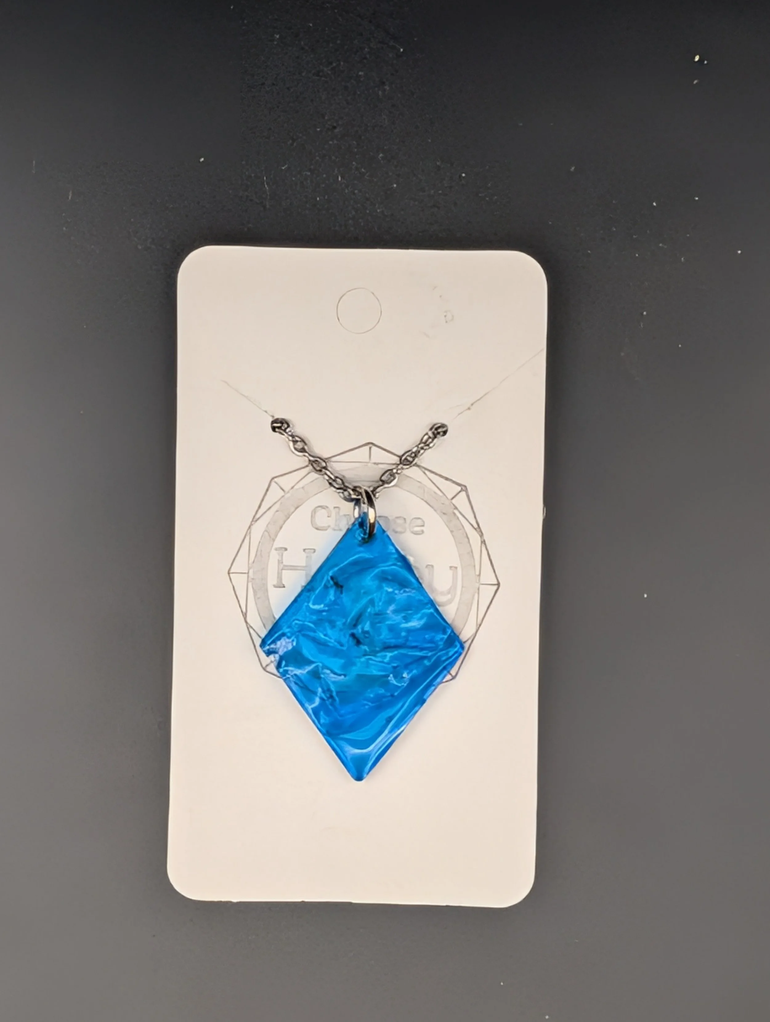 Light Blue Ripple Necklace