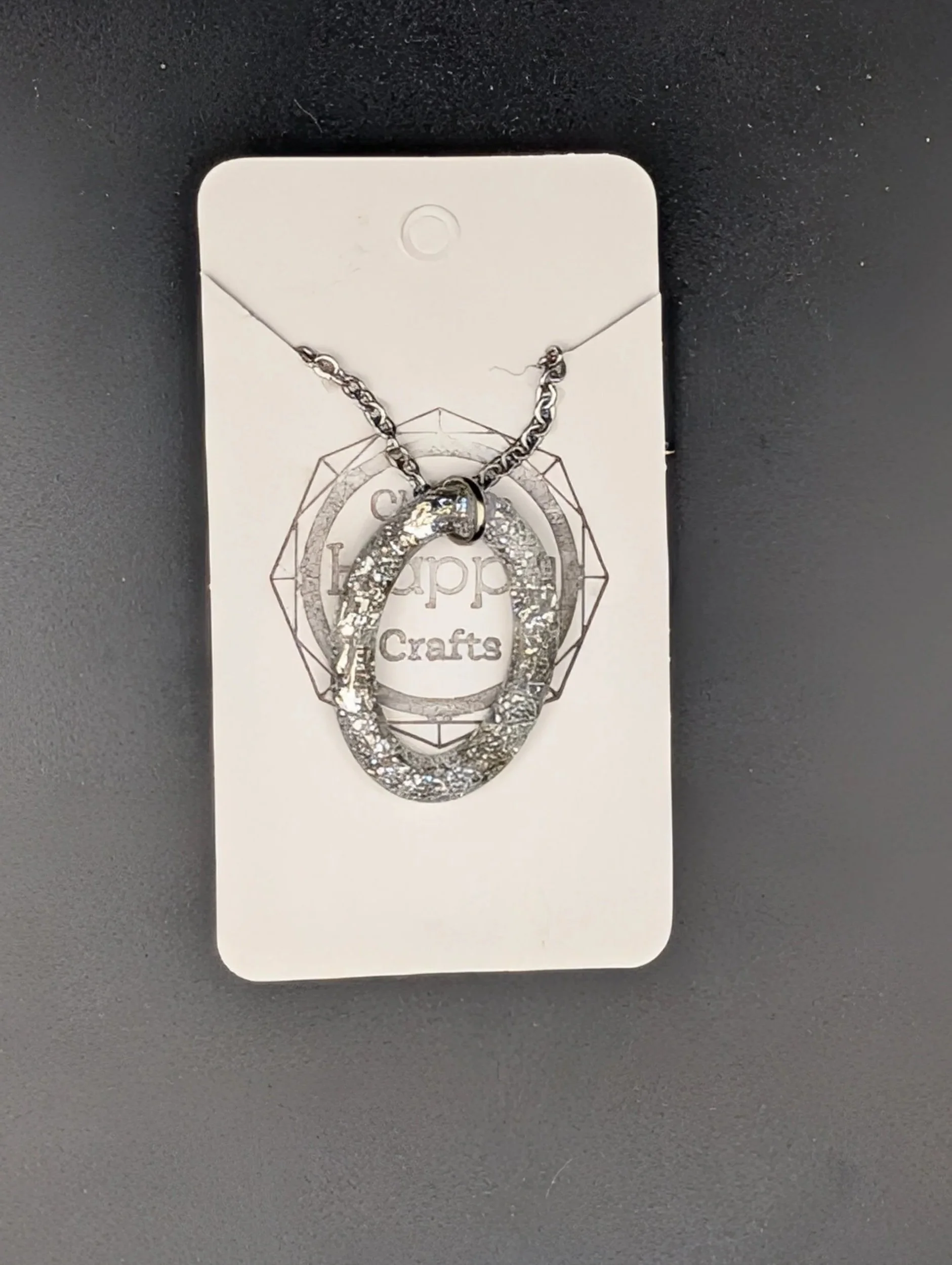 Hollow Silver Oval Necklaces