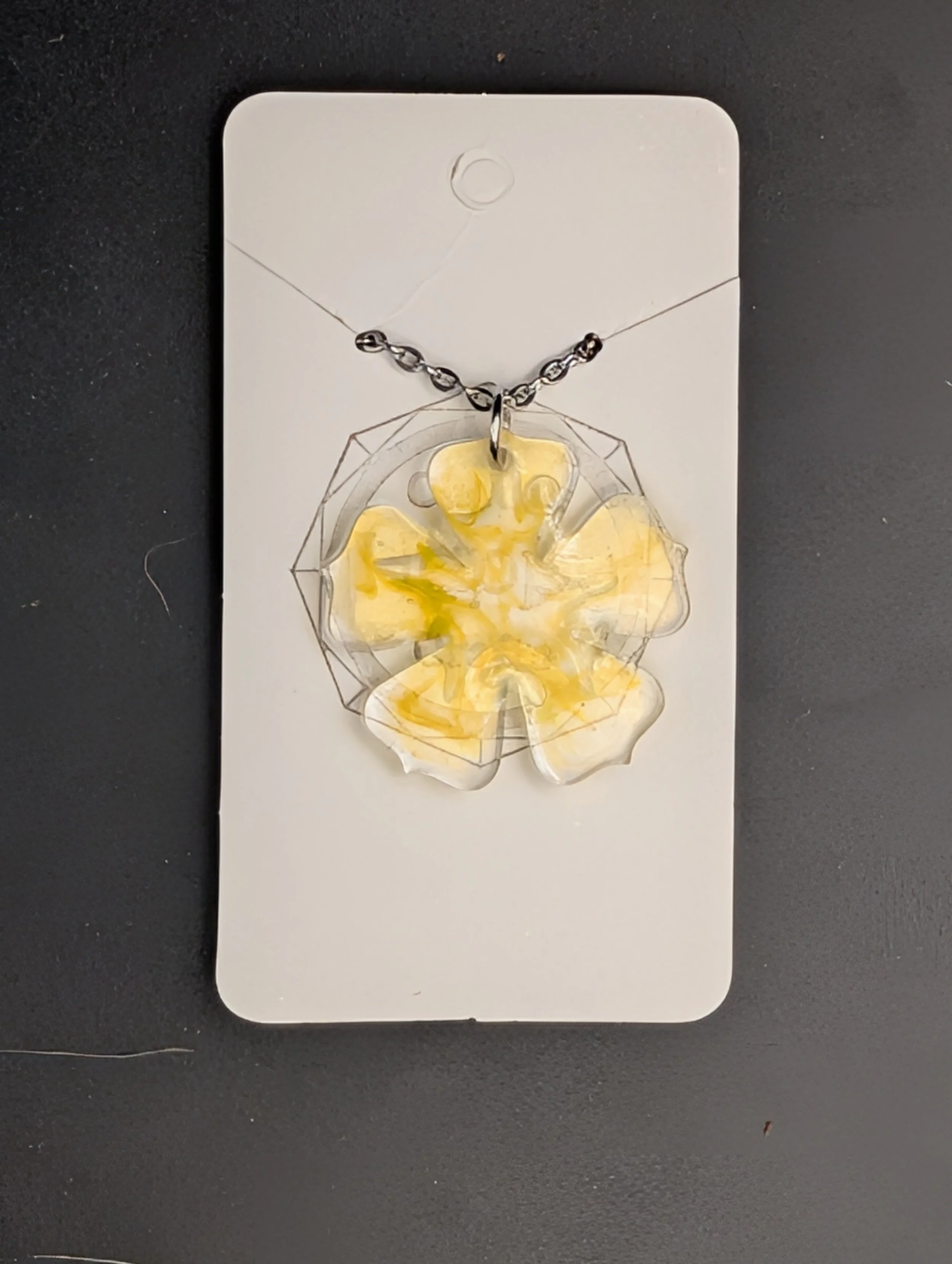 Yellow and Gold Flower Necklace