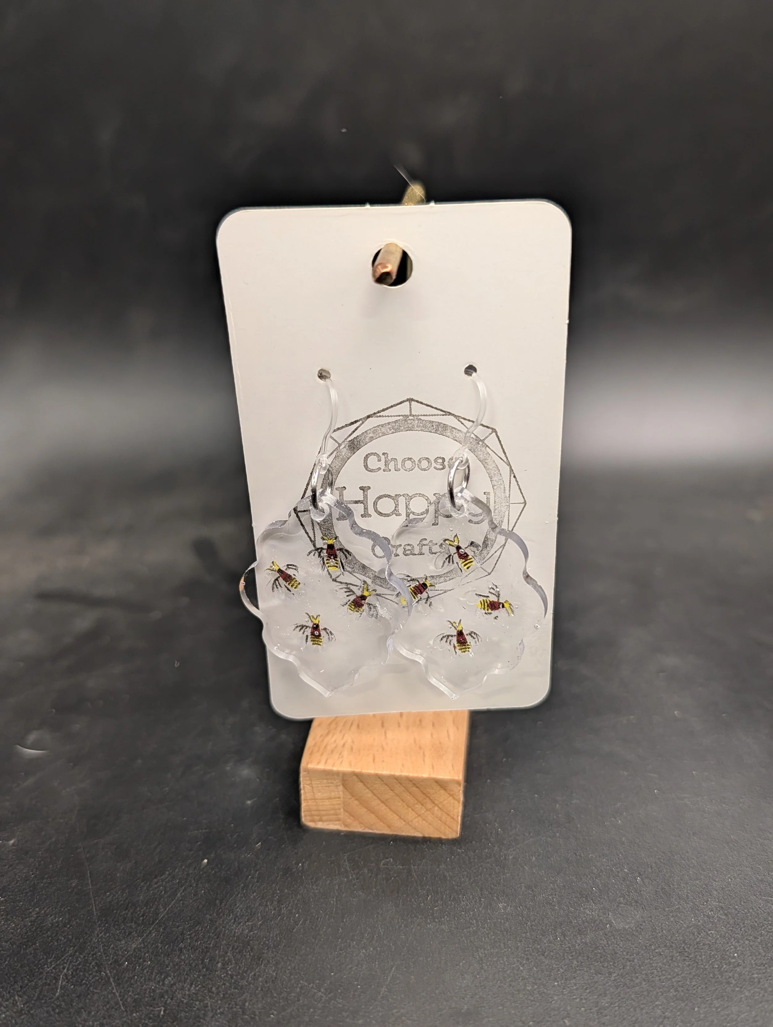 Clear with Bee's Dangles