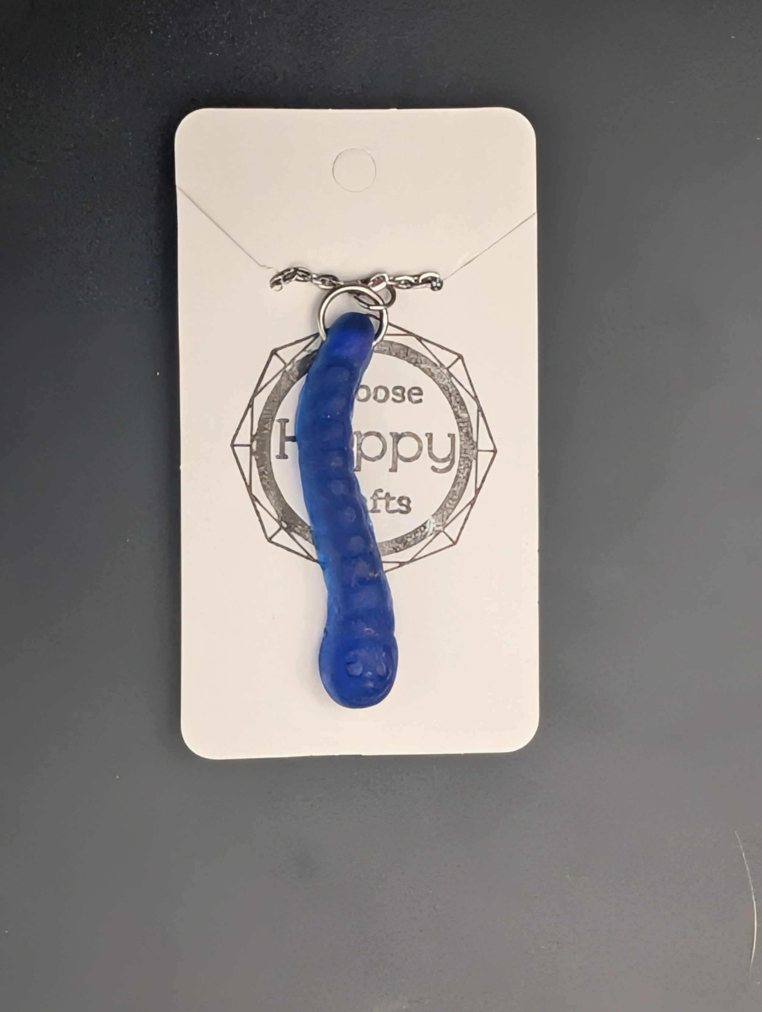 Blue and Purple Gummy Worm Necklace