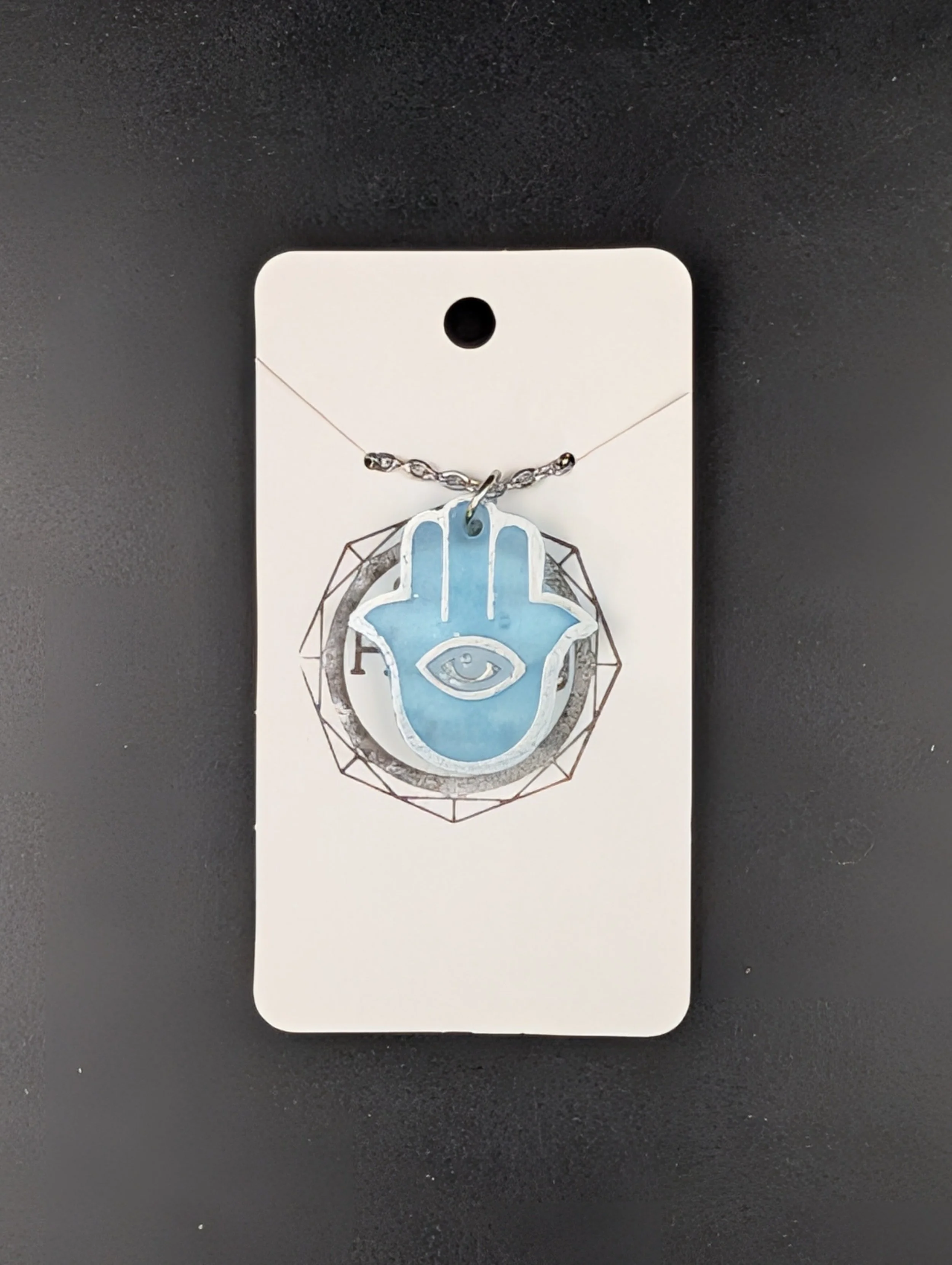 Blue and Silver Hasma Necklace