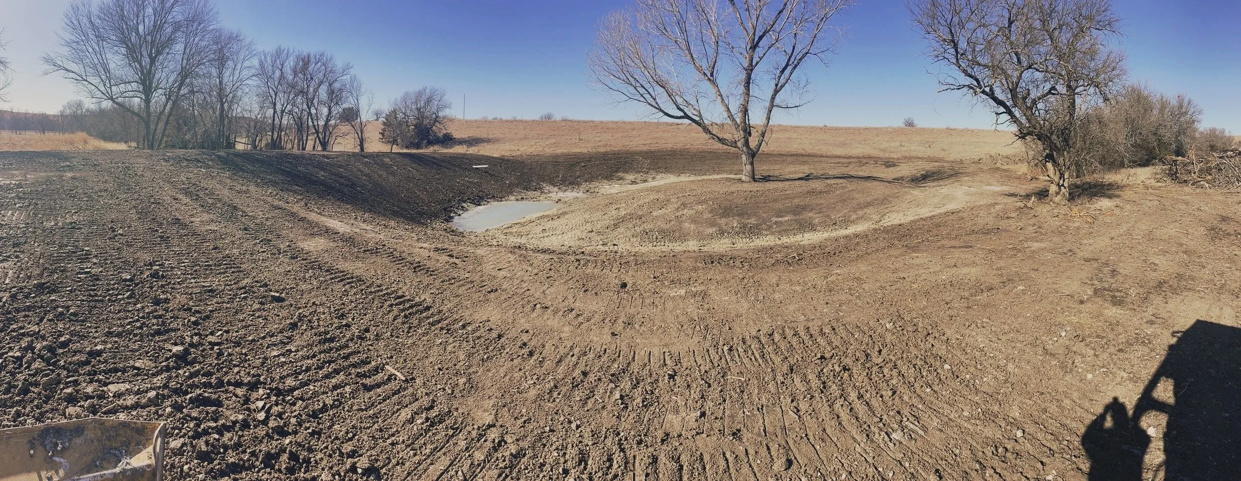 Pond Reclamation During
