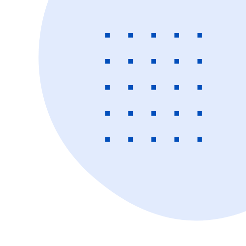 A diagram showing a grid of blue squares on a light blue background, partially enclosed by a black circular shape.