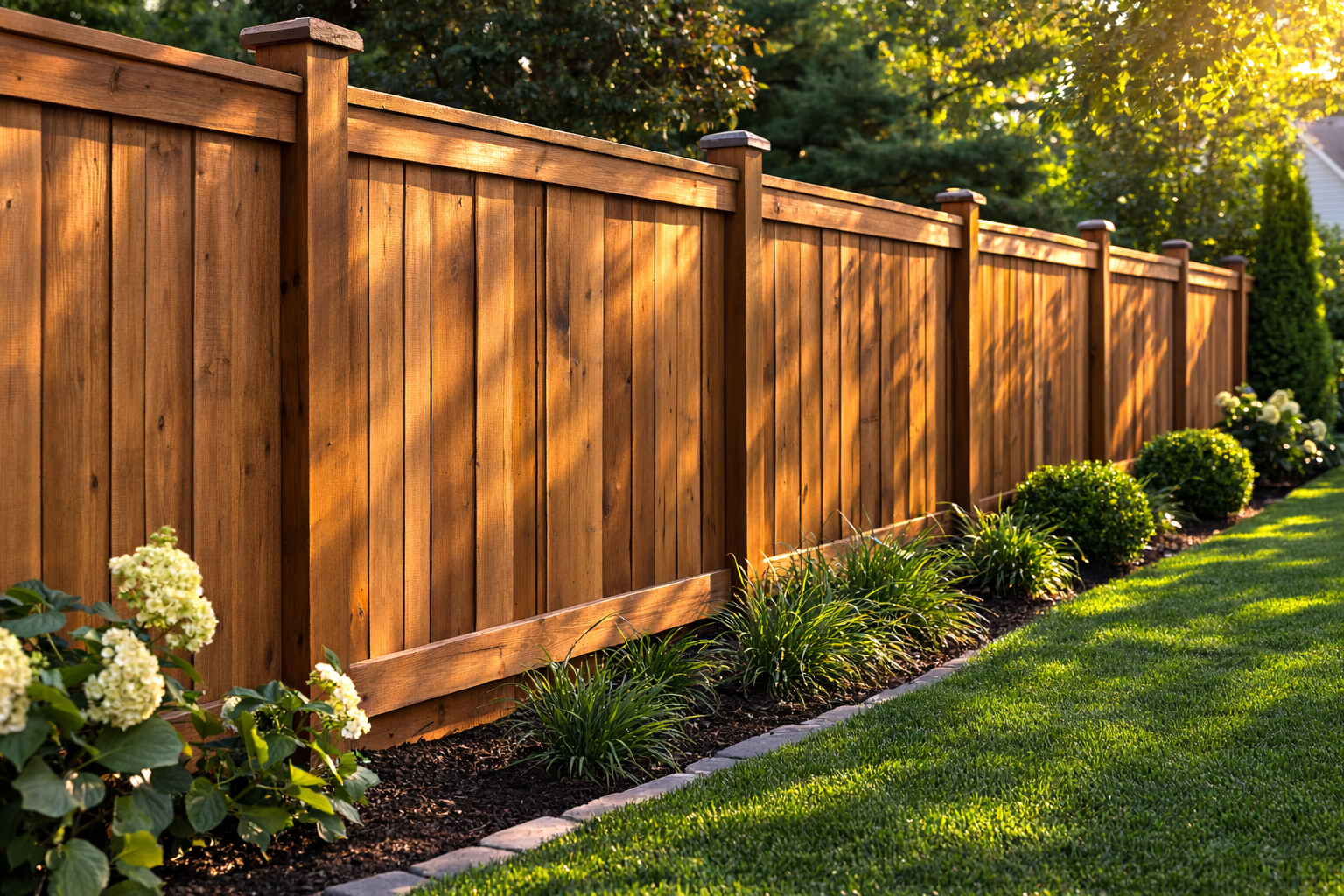 Fence deck staining washing