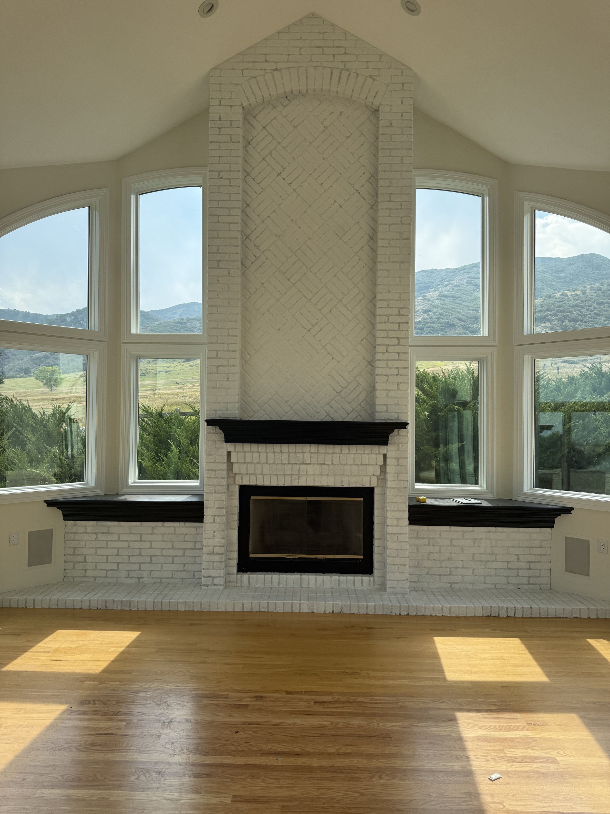 Fireplace before