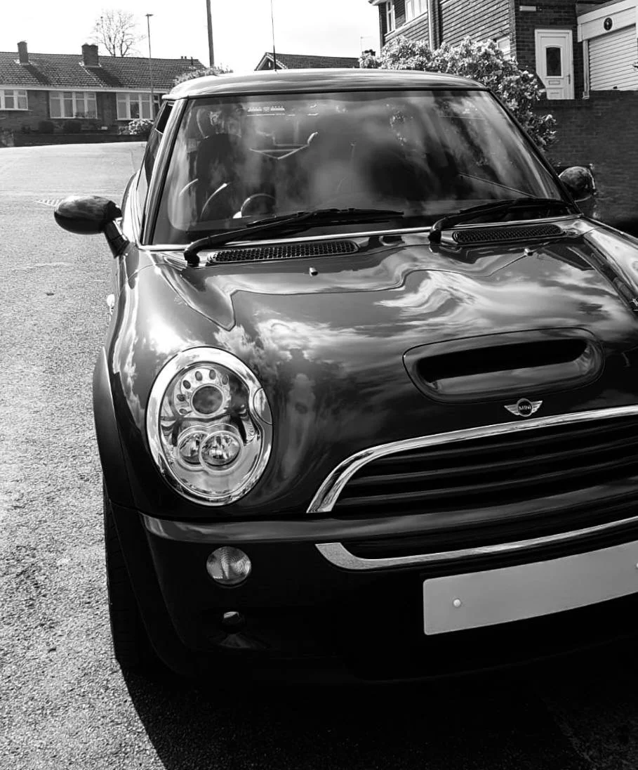 Black Mini Cooper car