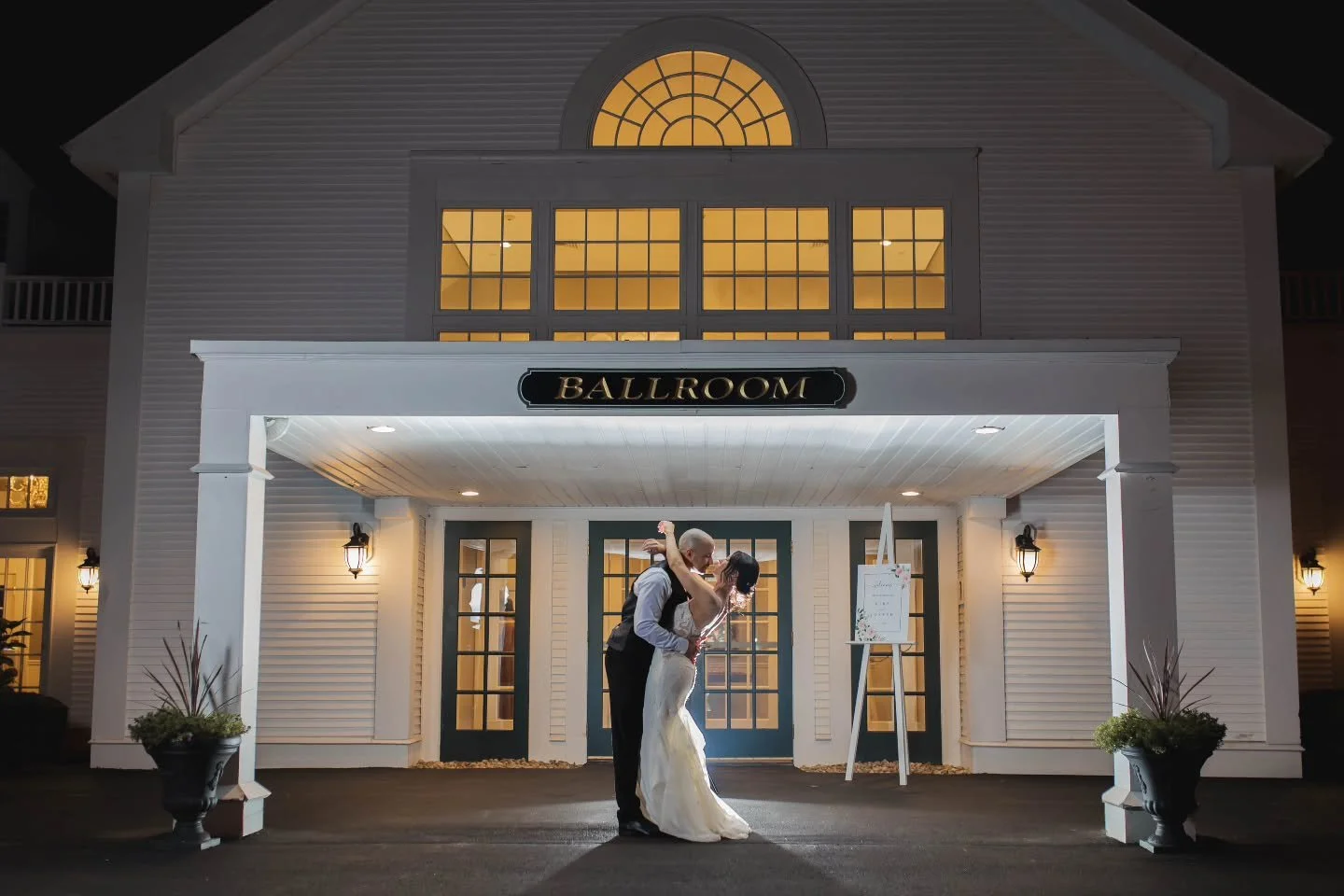 A perfect ending to a perfect day ✨

Under the soft glow of the ballroom lights, their first moments as newlyweds felt nothing short of magical. From elegant indoor celebrations to unforgettable nighttime portraits, every detail comes together beauti