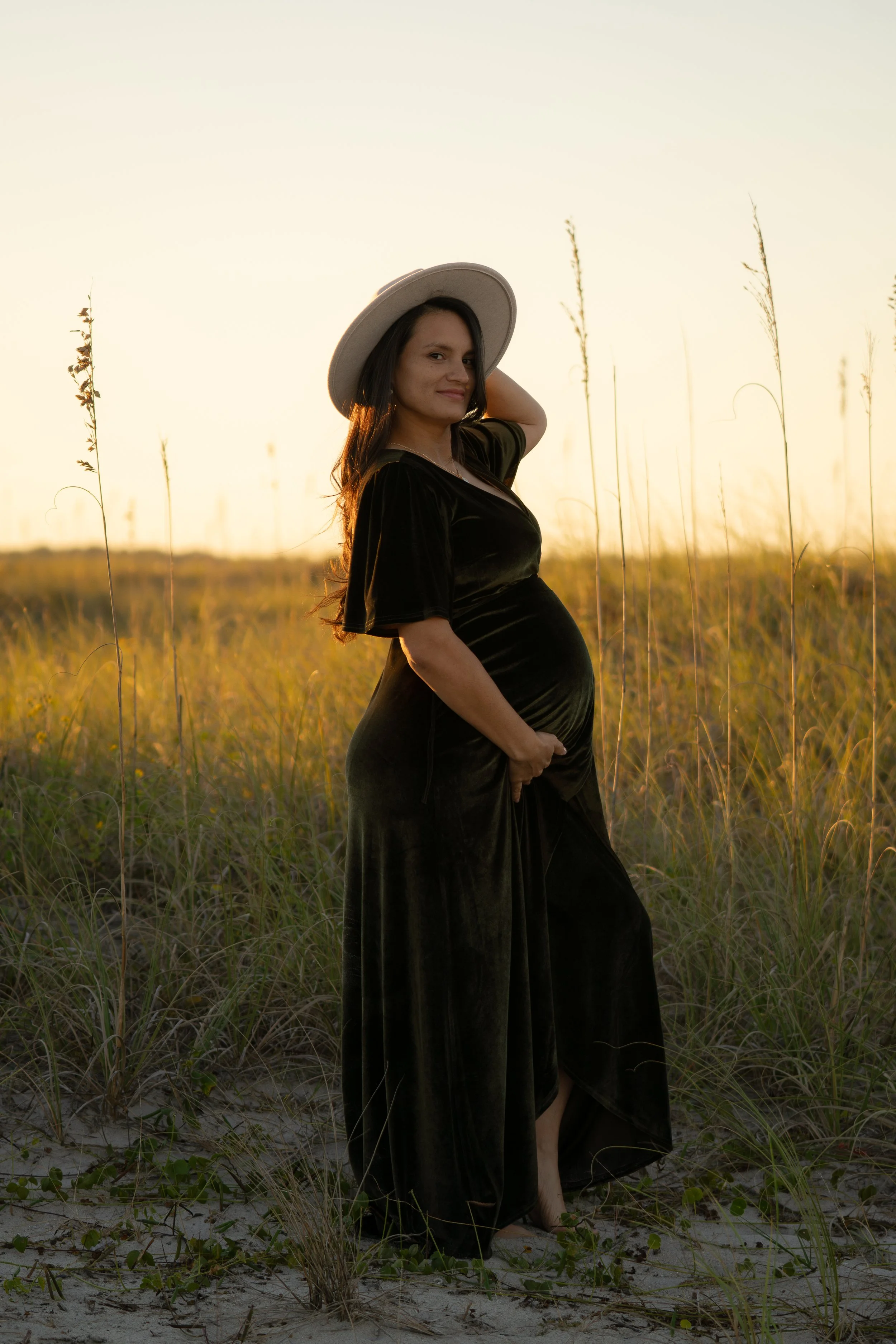 maternity photoshoot wrightsville beach nc
