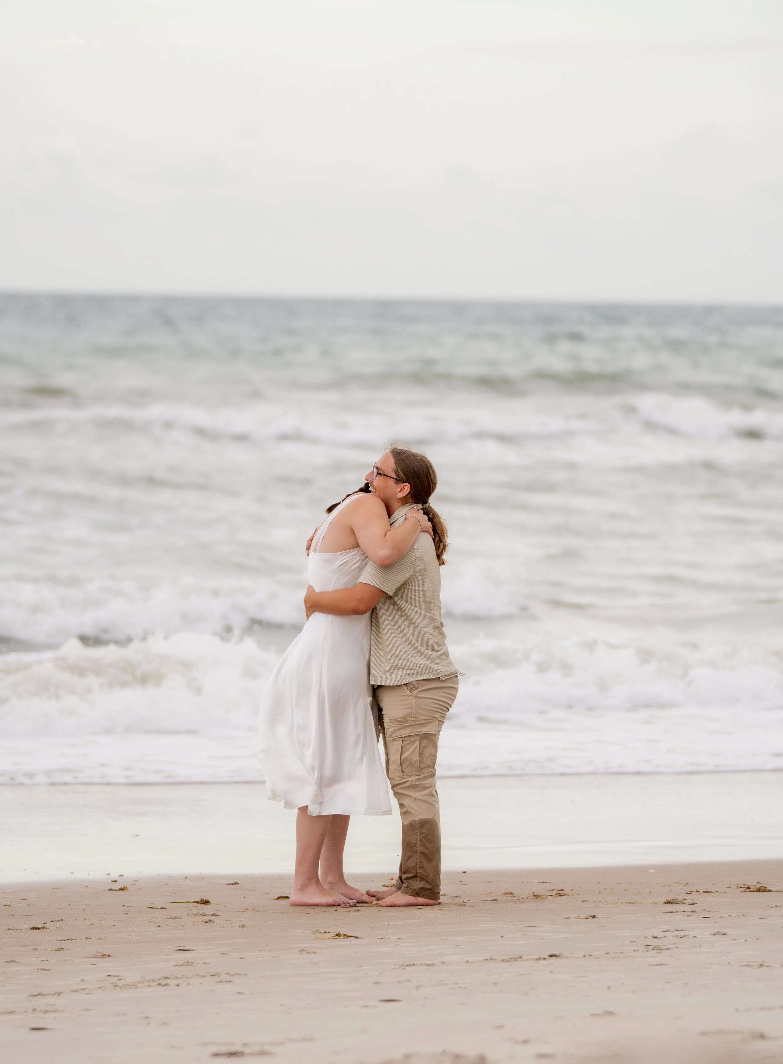 Topsail Beach, North Carolina photographer Wrightsville Beach NC Engagement Photographer Wilmington engagement photoshoot