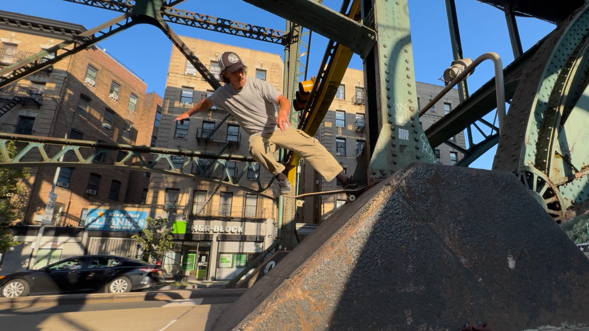   We closed the day under the Manhattanville subway pillars, sharing the spot with NYC legend    Rodney Torres   .  