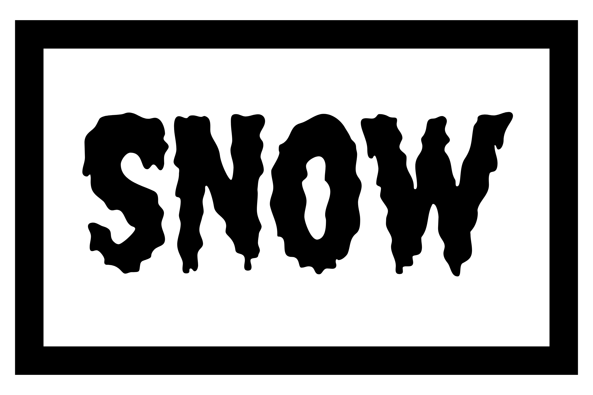 Misprint Snow Button