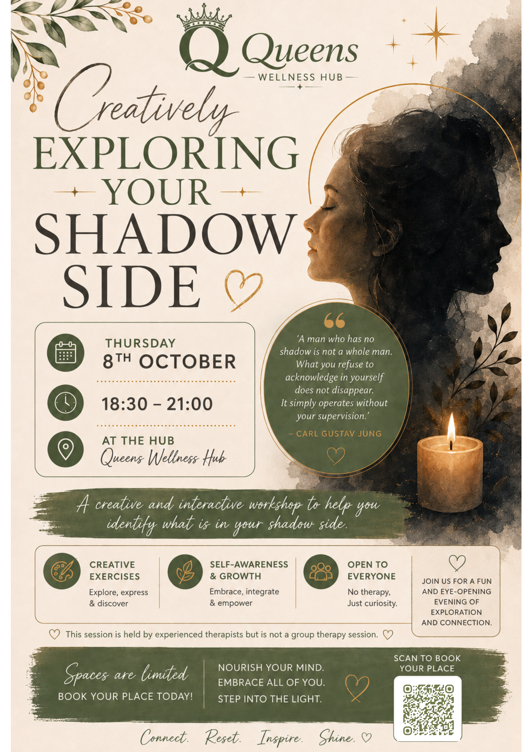 Explore your shadow side with this interactive workshop. 