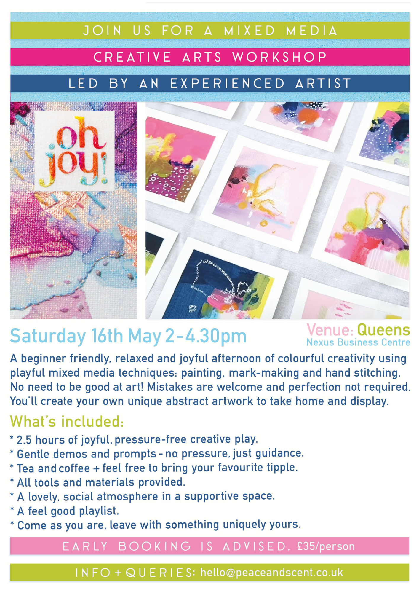 Oh Joy creative Arts Workshop