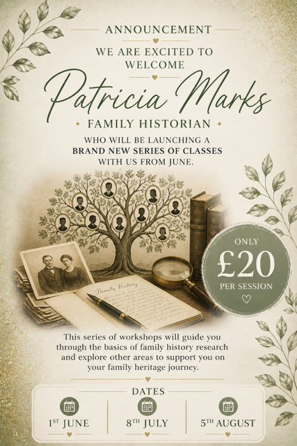 learn the skills to research your family history.
