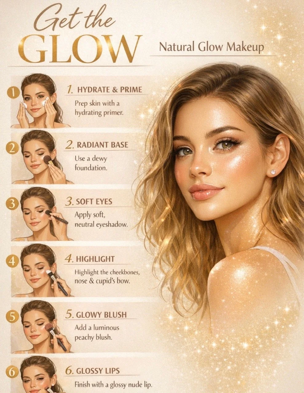 Get the Glow Learn how to do Make up like a pro!