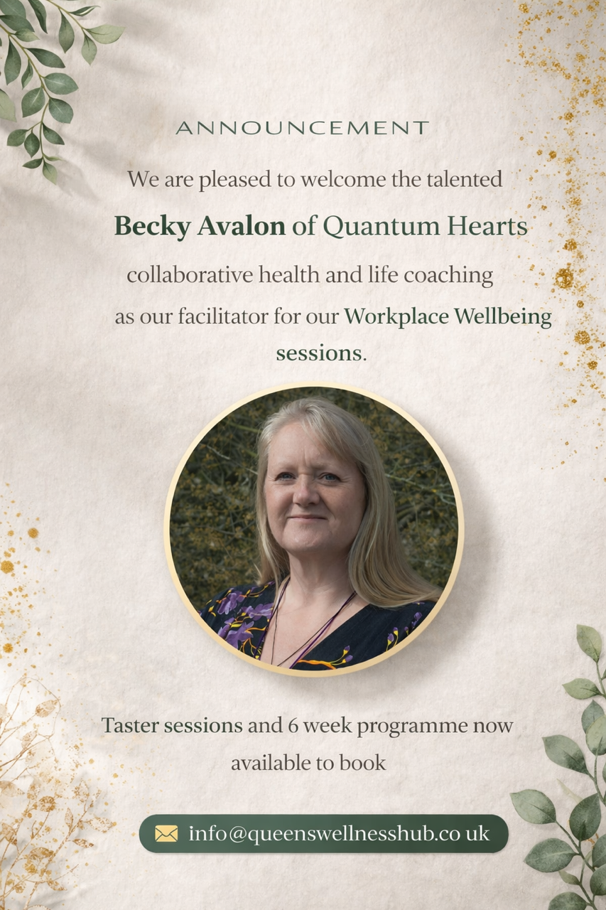 Our lovely workplace wellness session facilitator