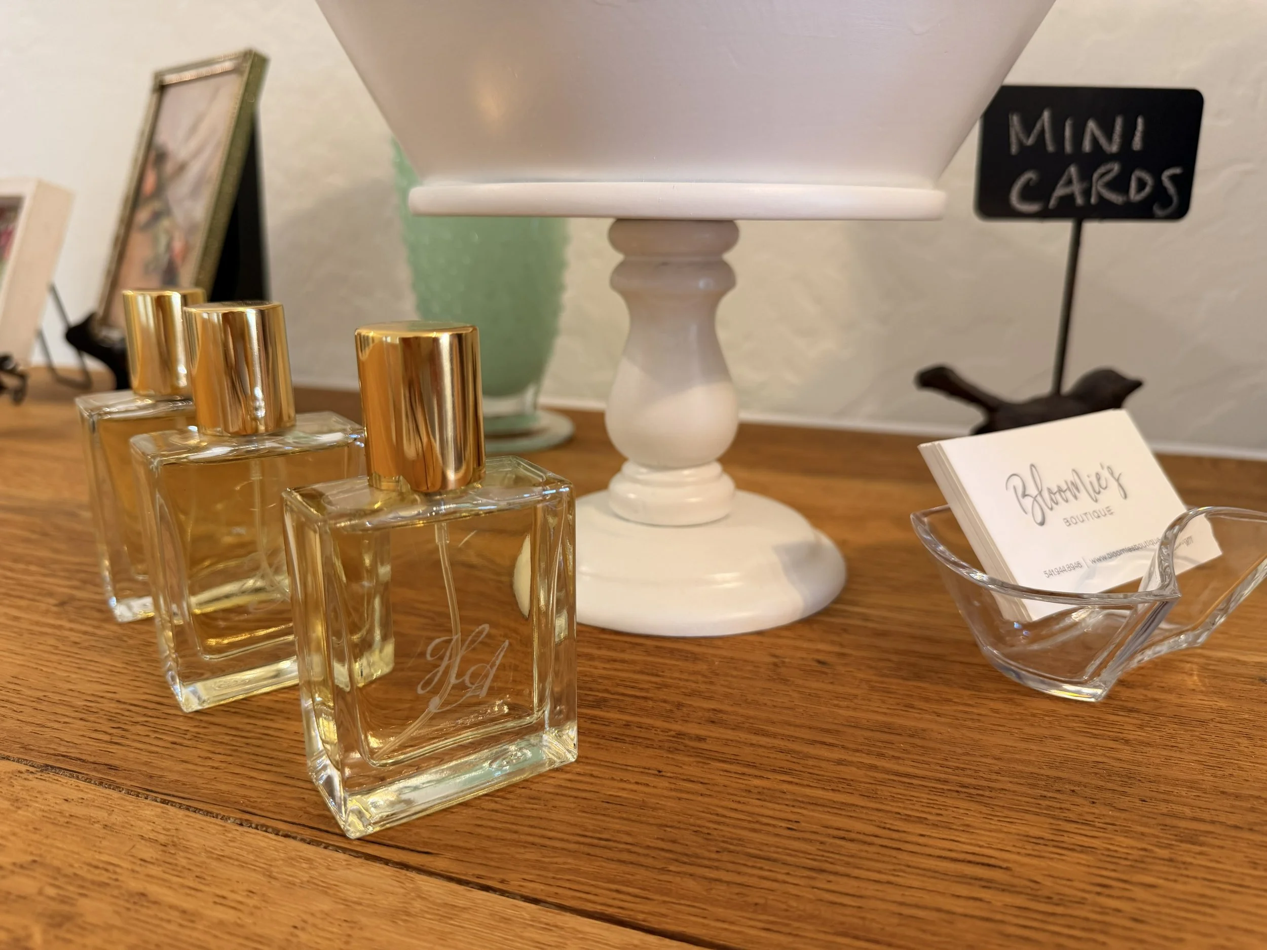 South of France Botanical Perfume by House of Azelea on display at Bloomie's Boutique. (Photo credit: Melissa Mitchell-Hooge)
