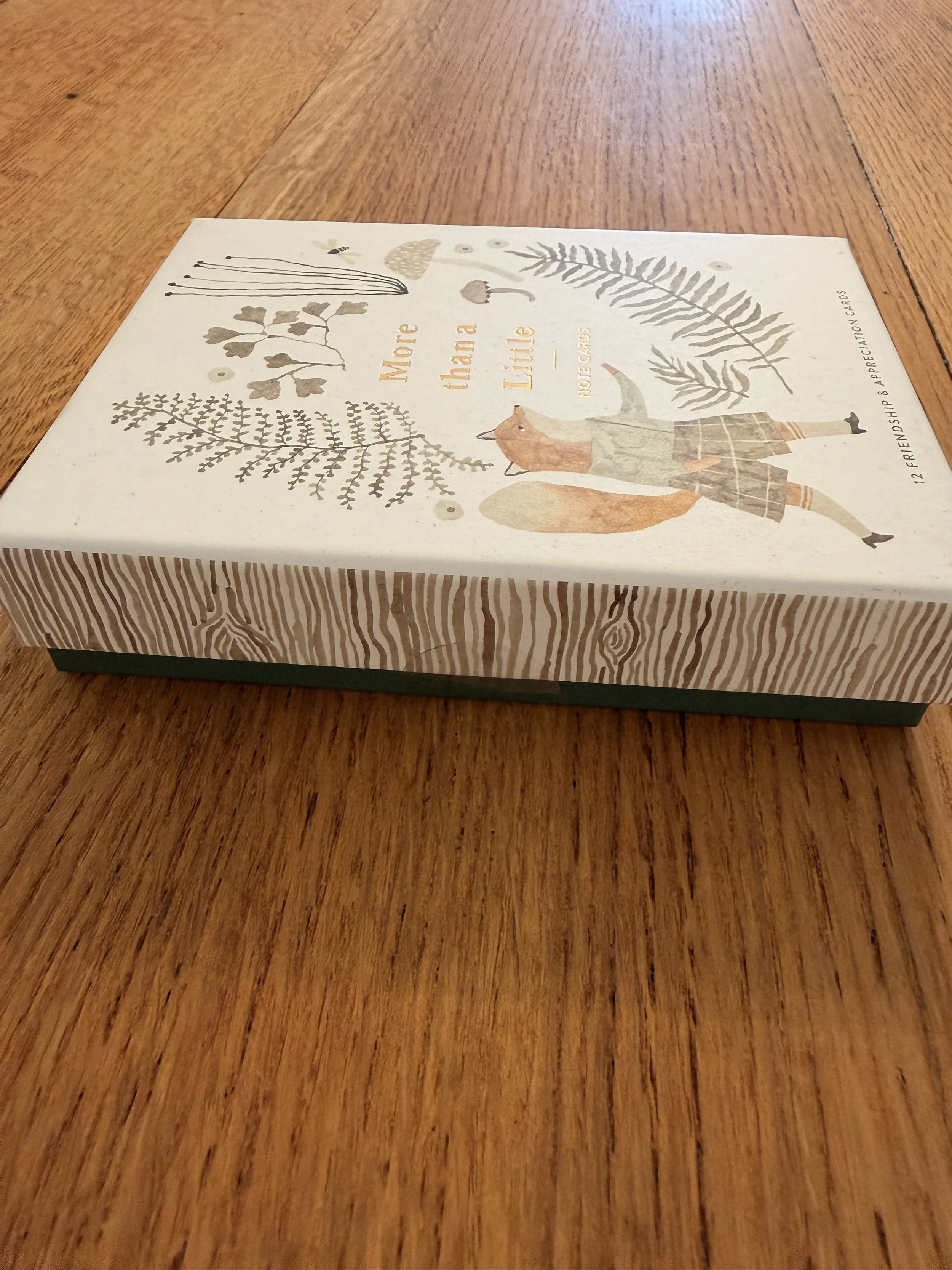 More Than A Little Notecards side view of box