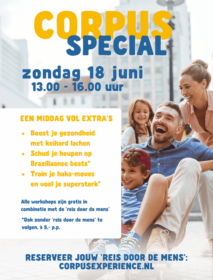 Flyerontwerp event CORPUS Experience