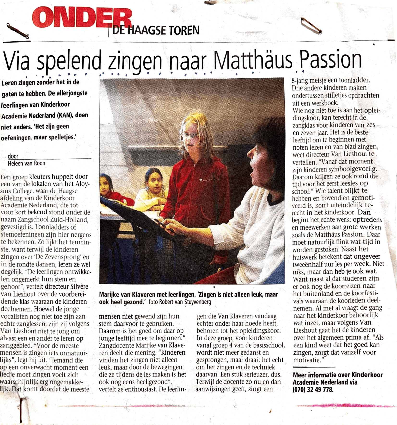 Haagsche Courant Heleen van roon 2005-1.png