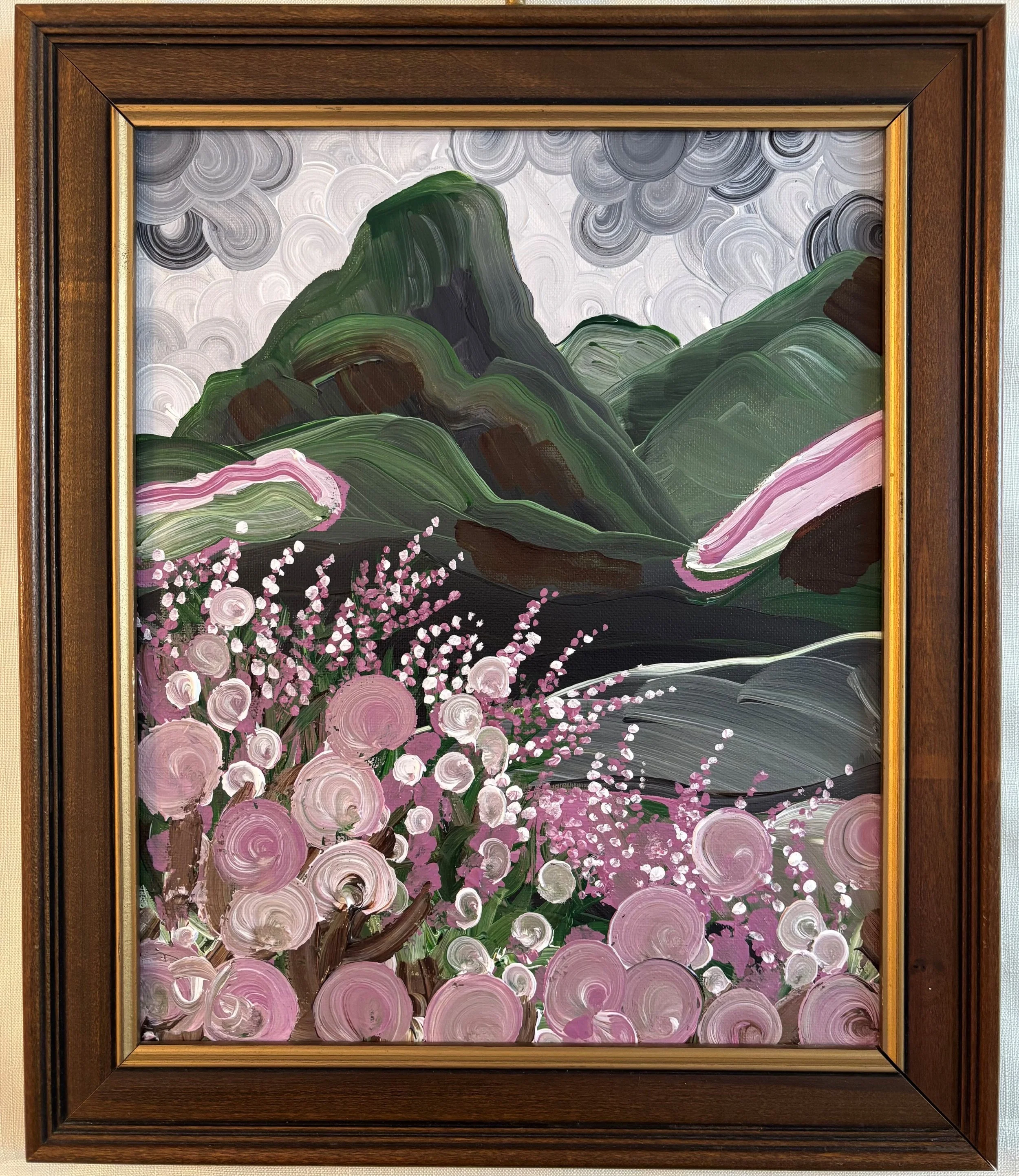 "Glencoe II," J. Gyurko. 12.5” x 14.5” framed.