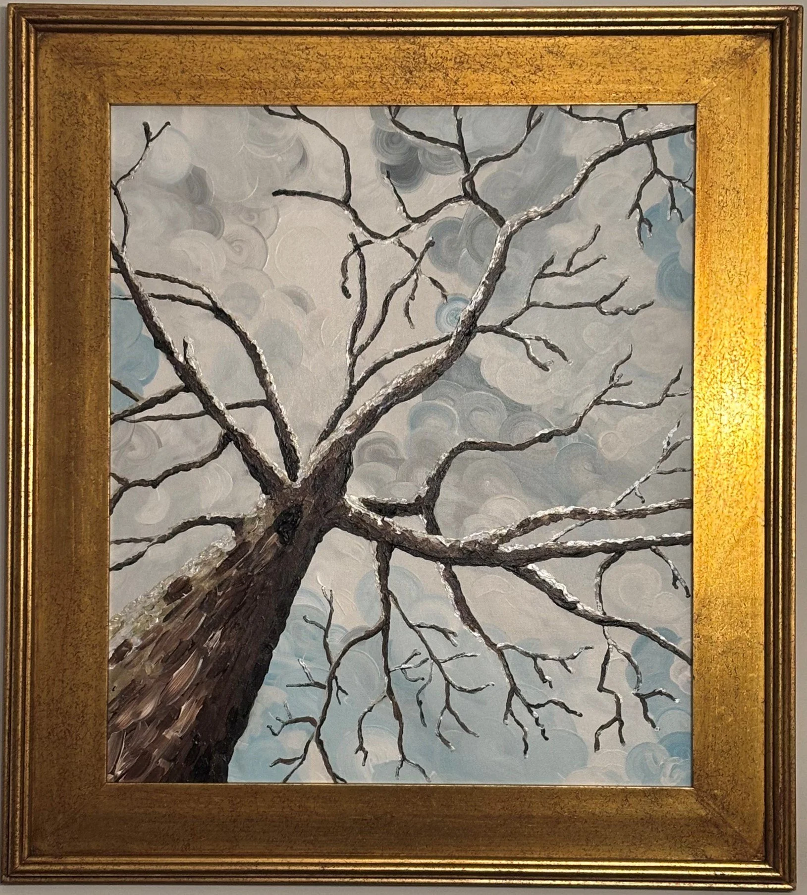 "The Old Oak at Bantam Lake," J. Gyurko. 26” x 31” framed. 